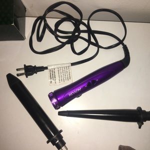 SOLD | Revlon Interchangeable Tourmaline + Ceramic Curling Wand, 2 Pc